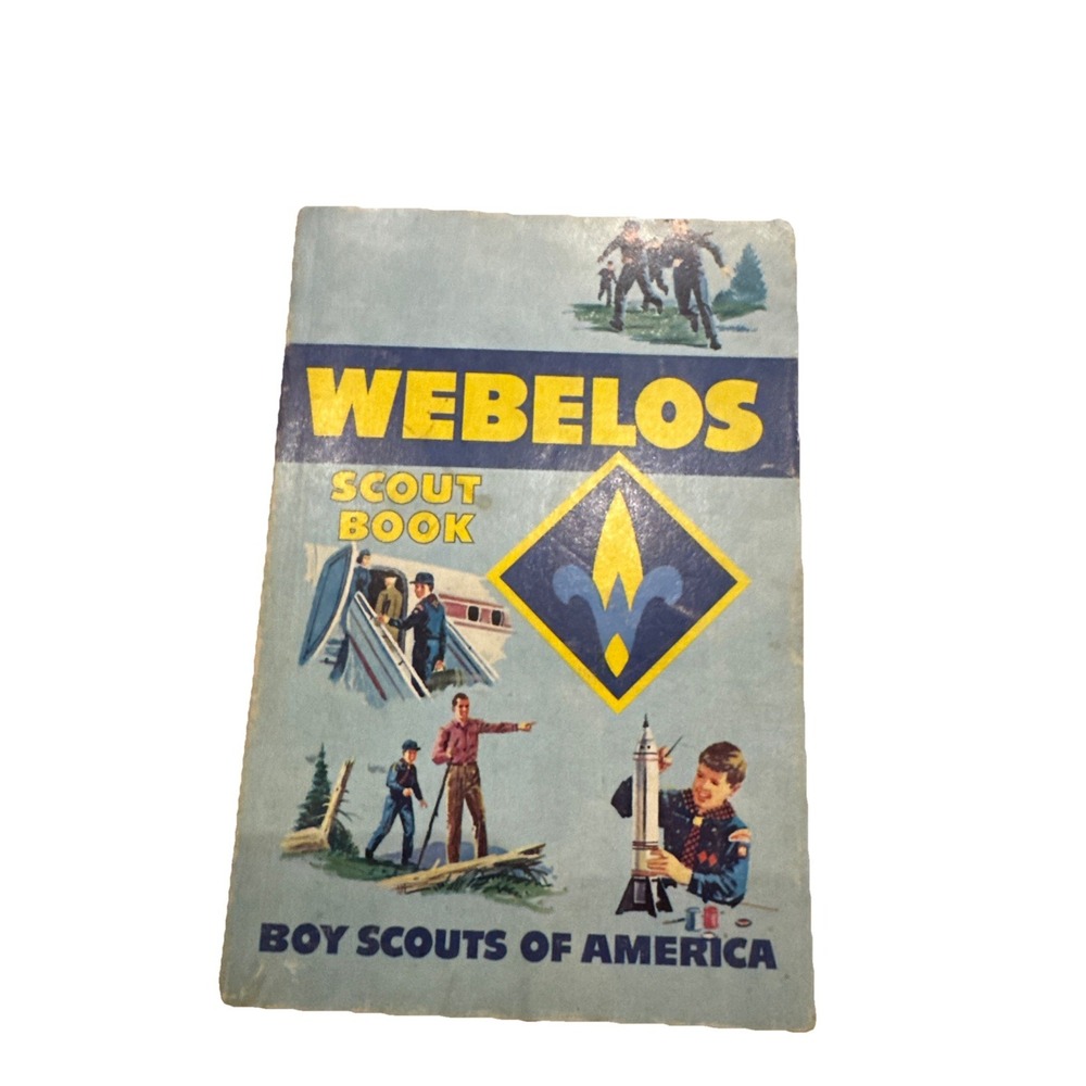Vintage Book, Webelos Scout Book- B.S.A. 1969, Good Condition, Selling As Is